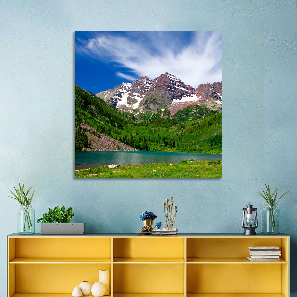 Maroon Bells Reflections at Maroon Lake Wall Art