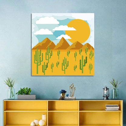 Sunny Desert Wall Art