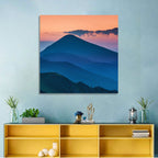 Twilight Mountain Range Wall Art