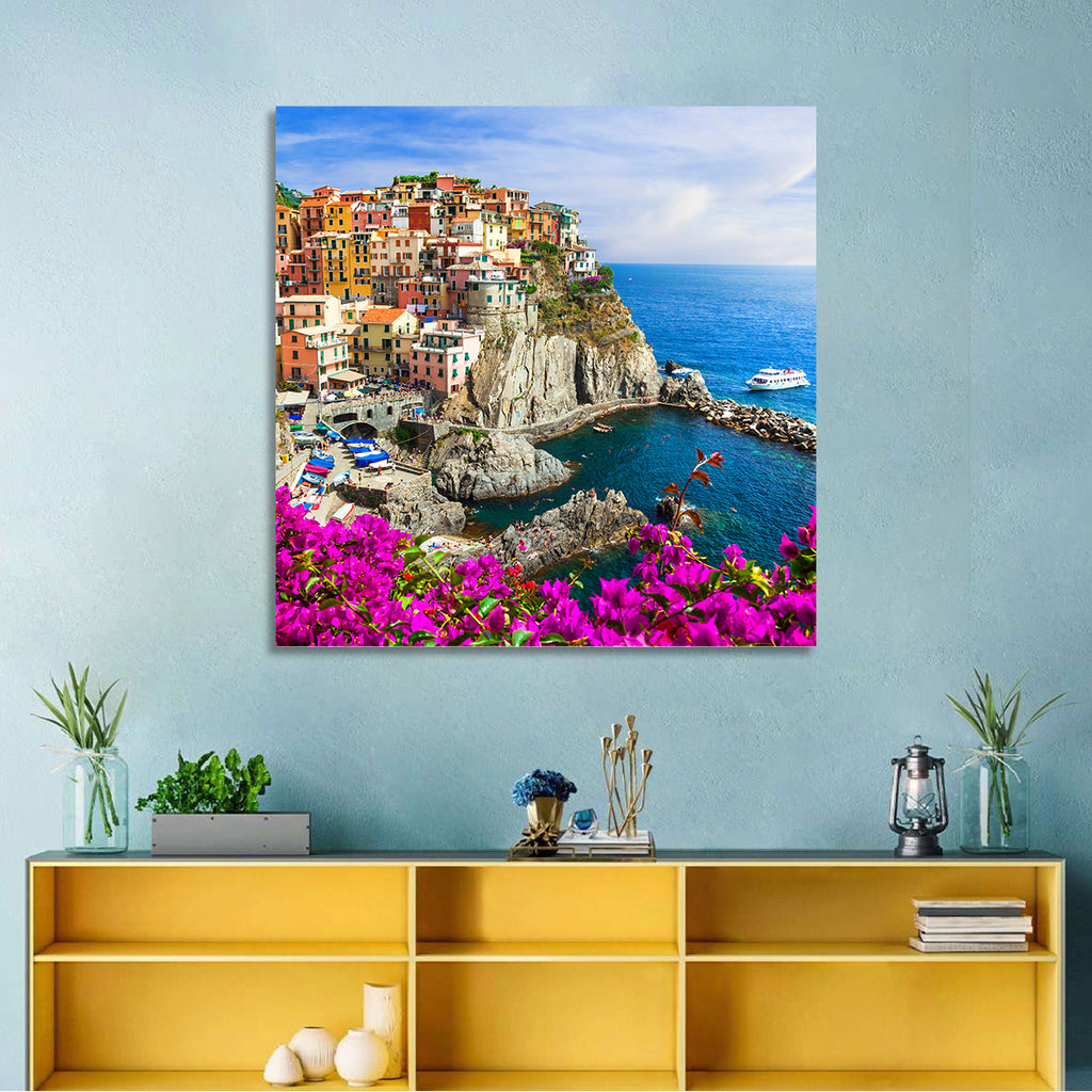 Manarola Cliffside Village Wall Art