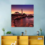 Portland Head Light at Dusk Wall Art