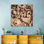 Thatched Huts in Chad Wall Art