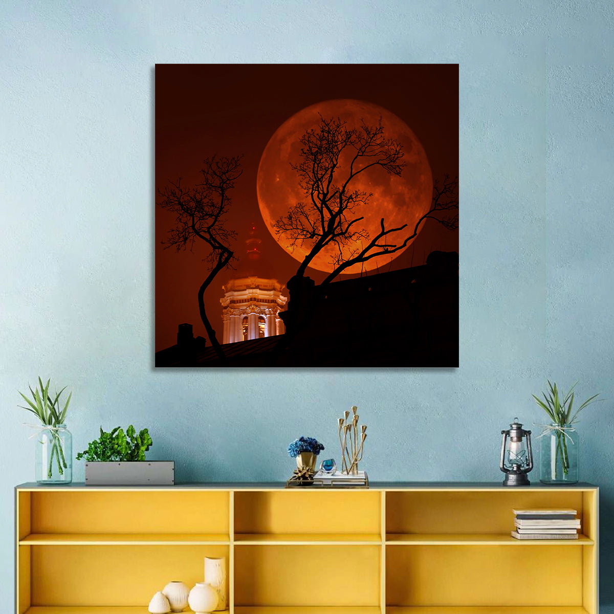 Haunted Supermoon Wall Art