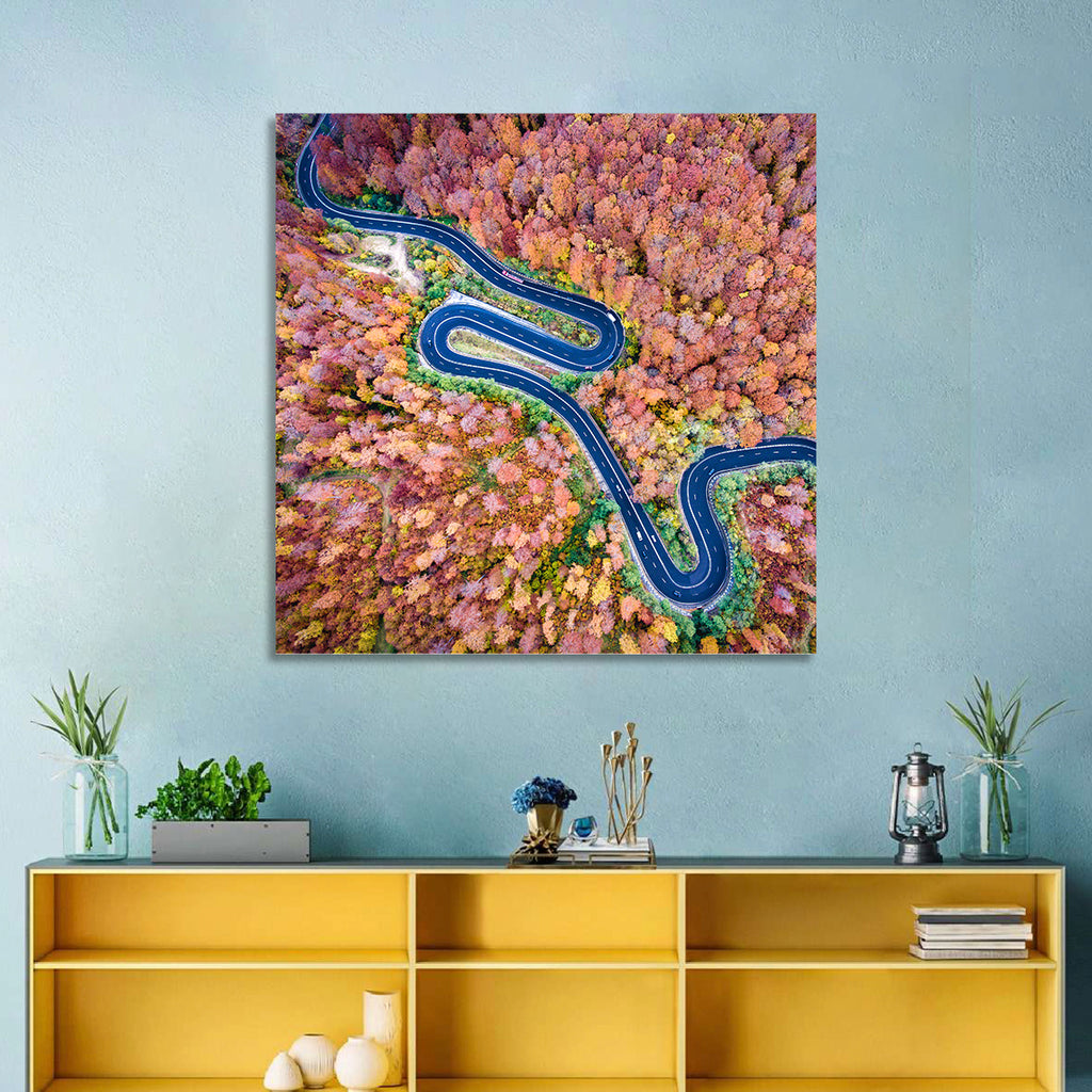 Serpentine Autumn Road Wall Art
