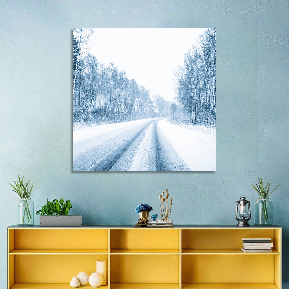 Snowy Road Wall Art