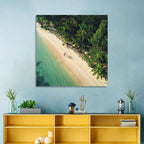 Dominica Beach Aerial, Late Afternoon Wall Art