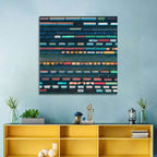 Aerial Freight Train Lines Wall Art