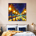 Autumn Evening Park Path Wall Art