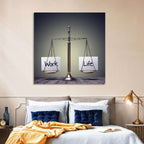 Metallic Scale: Work and Life Wall Art