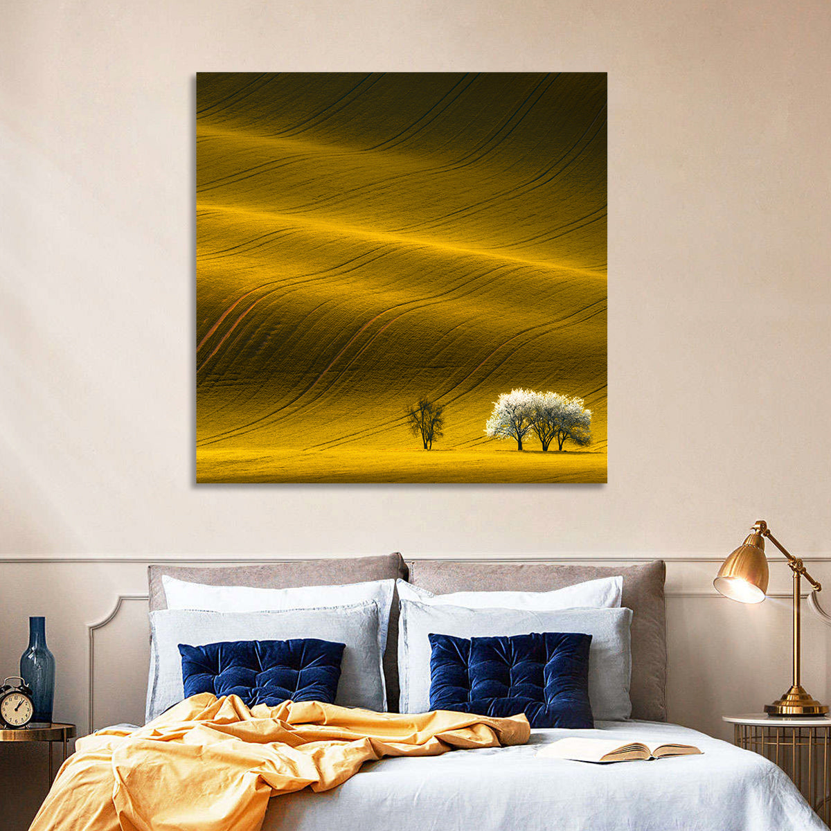 Golden Hour Rapeseed Field Wall Art