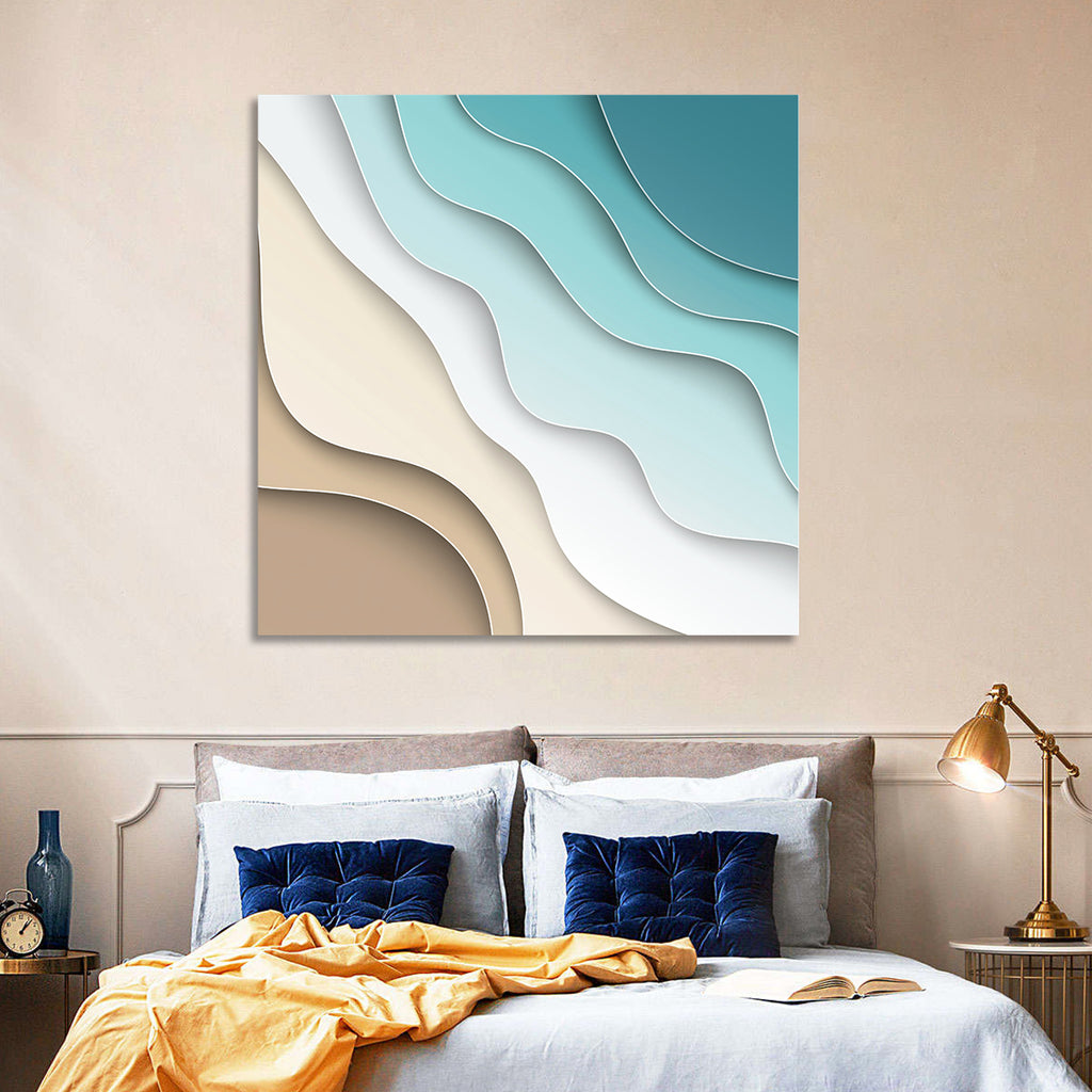 Aerial Beach Layers Wall Art