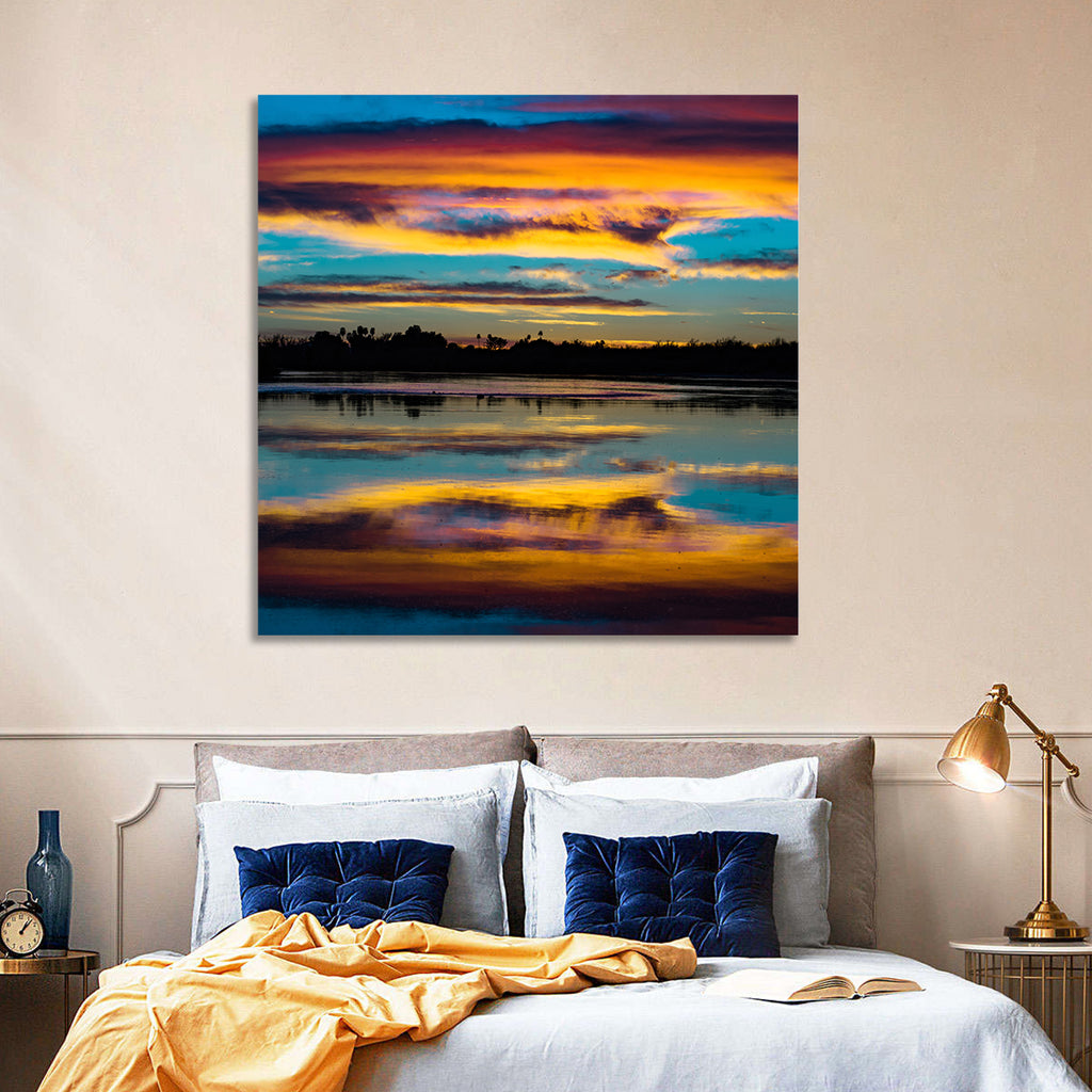 Colorado River Dusk Reflection Wall Art