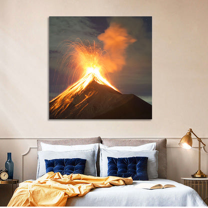 Volcano Explosion Wall Art