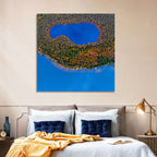 Autumn Forest Lake Wall Art