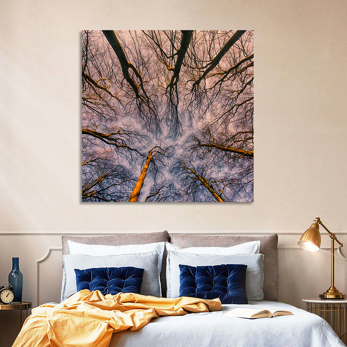 Misty Forest Canopy Wall Art