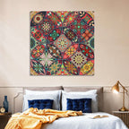 Vintage Mandala Tile Pattern Wall Art