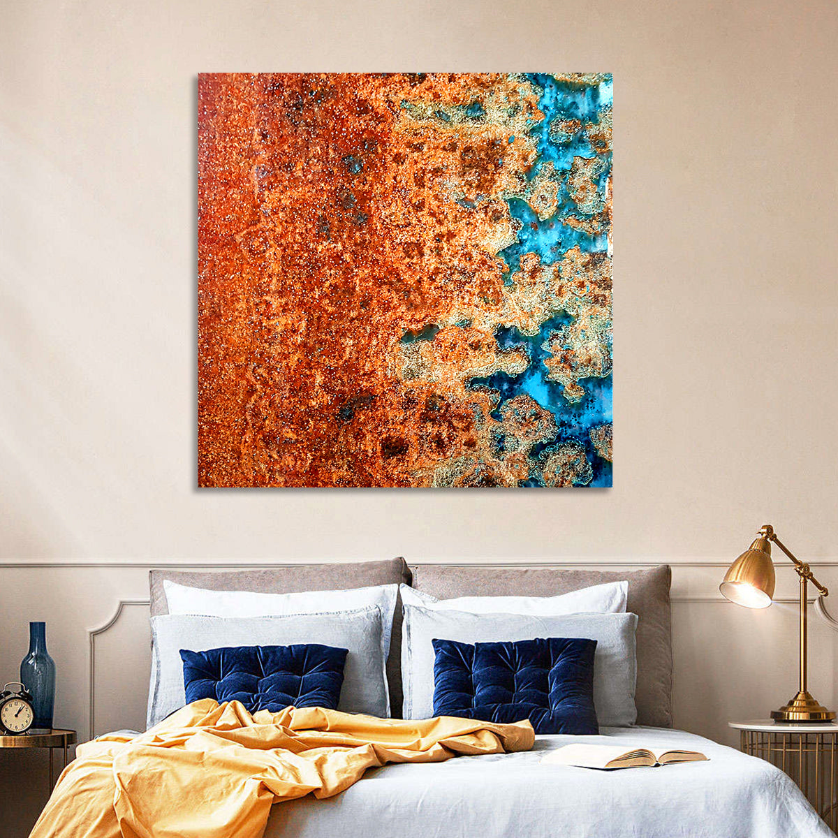 Oxidized Steel Abstract Wall Art
