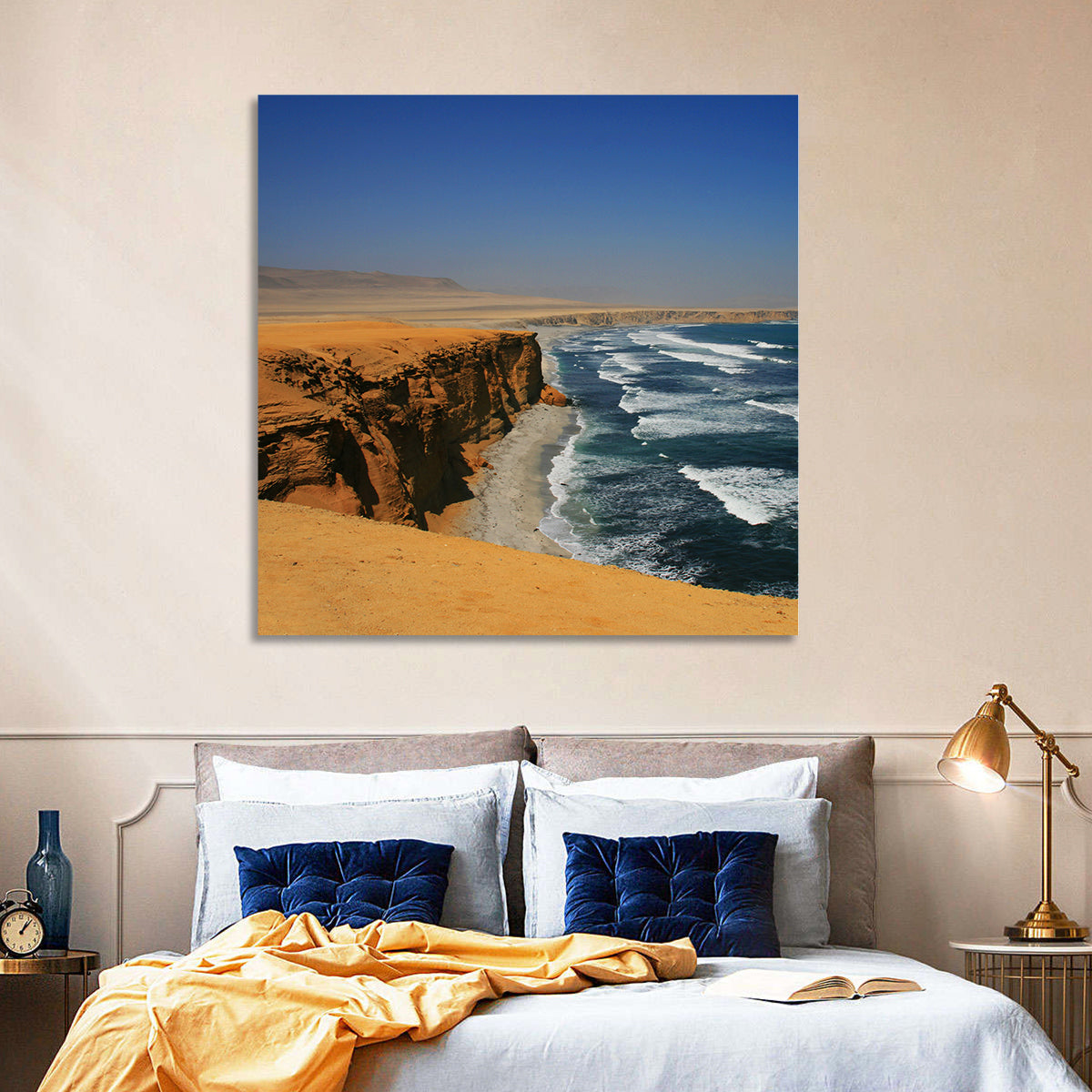 Red Cliffs of Paracas Wall Art in a room, square