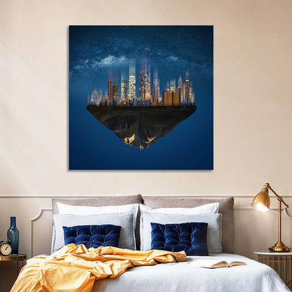 Floating City Island Wall Art