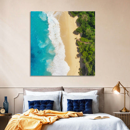 Aerial Sea Beach Wall Art