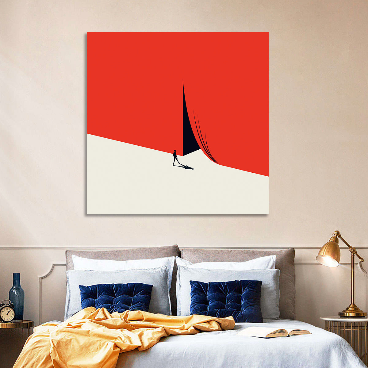 Threshold of Opportunity Wall Art in a room, square