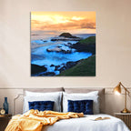 Phillip Island Cliffs at Sunset Wall Art