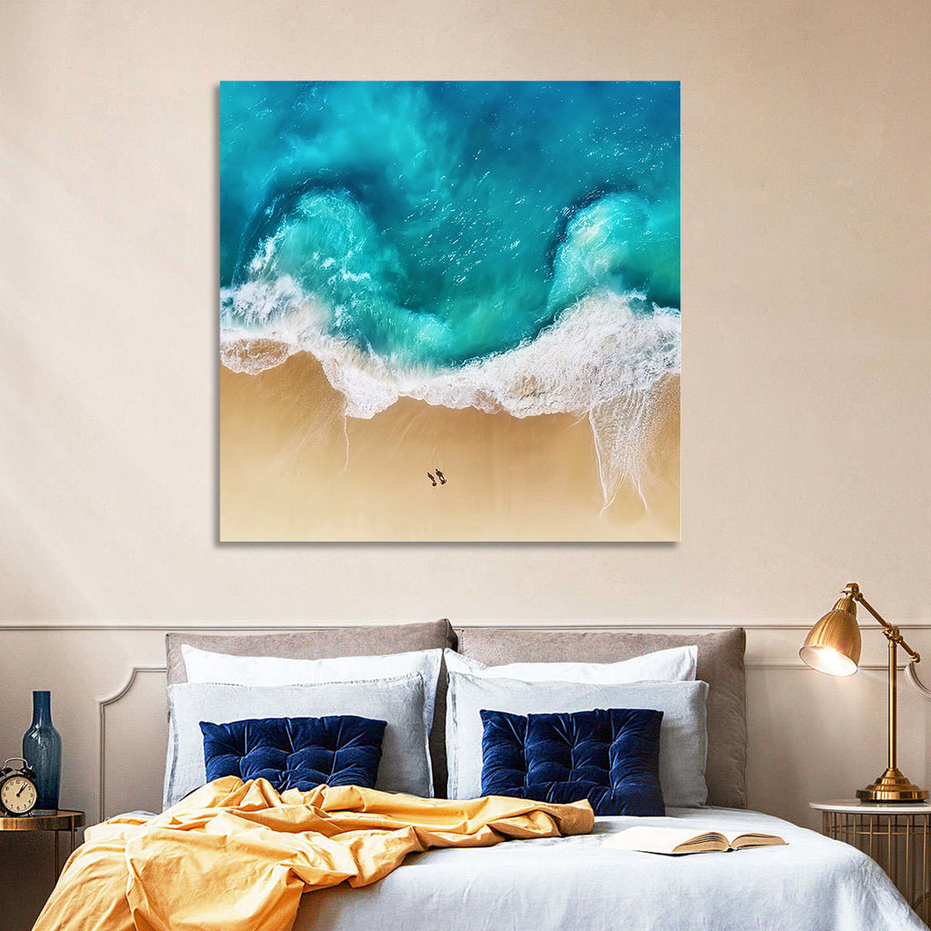 Turquoise Beach Aerial Wall Art