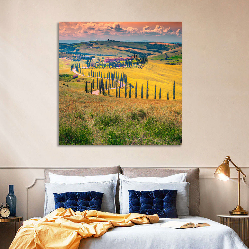 Val D'orcia Cypress Road Wall Art