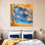 Geysers Valley Aerial View Wall Art