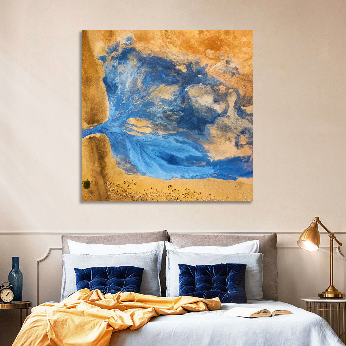 Geysers Valley Aerial View Wall Art