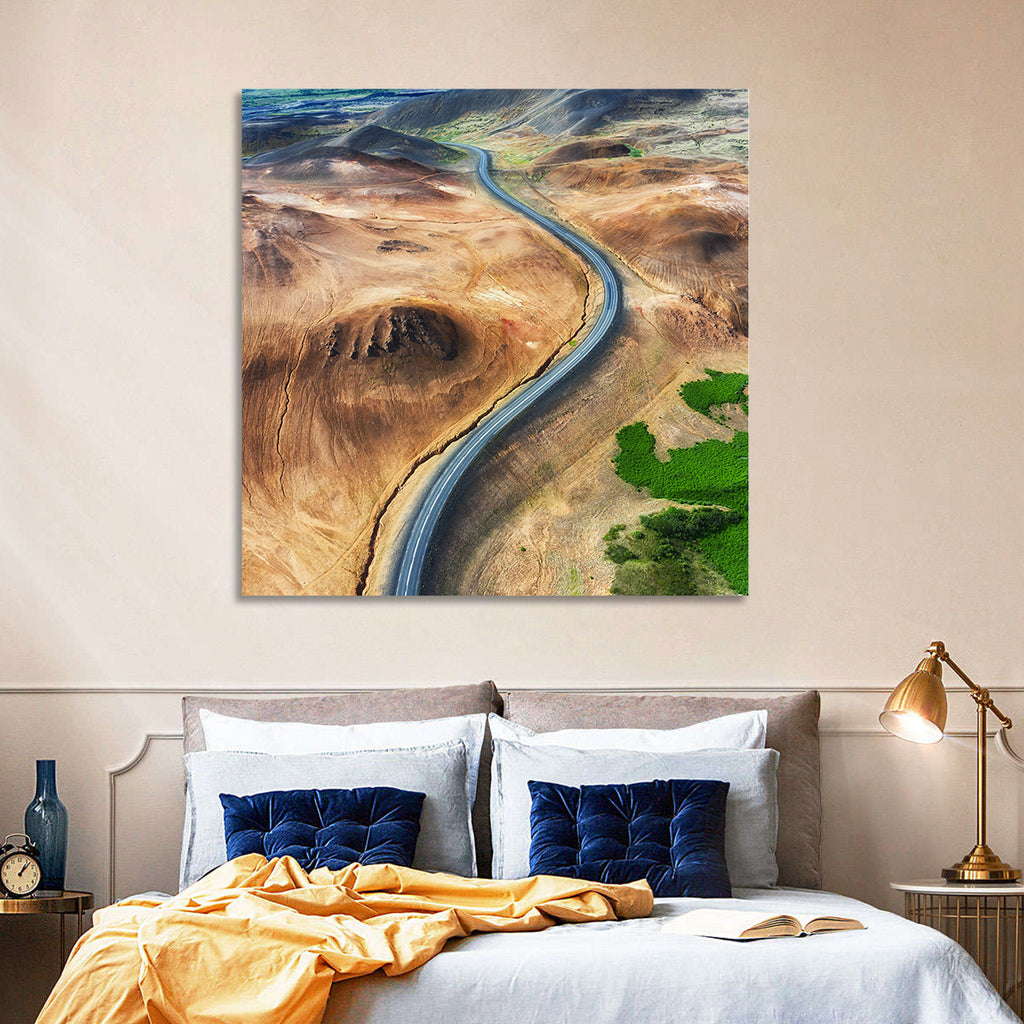 Winding Road in Geysers Valley Wall Art