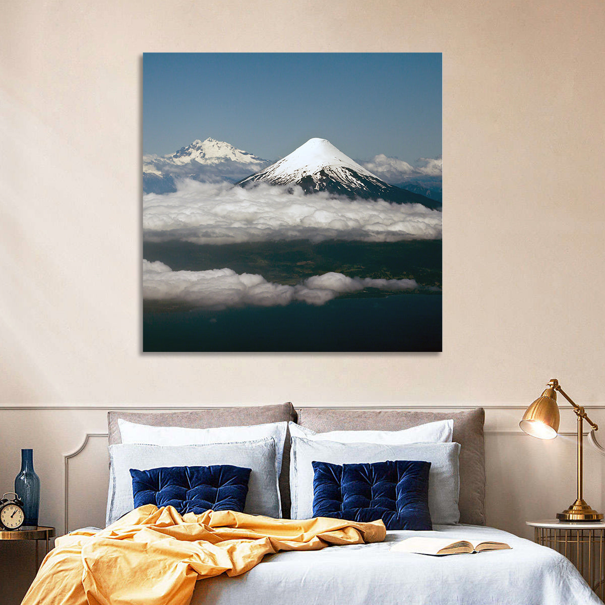 Osorno Volcano, Puerto Varas Wall Art in a room, square