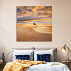 Sahara Camel Rider at Sunset Wall Art