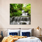 Lush Rainforest Cascade Wall Art