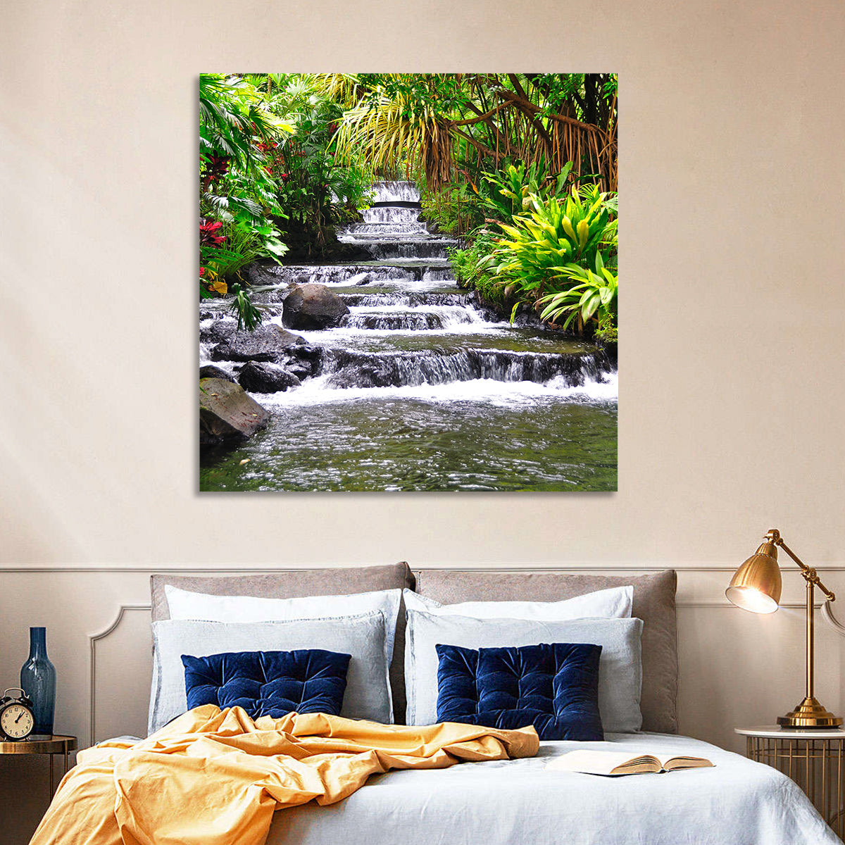 Tabacon Tiered Hot Springs Waterfall Wall Art