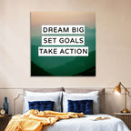 Dream Big Set Goals Wall Art