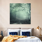 Misty Forest Path Wall Art