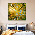 Golden Autumn Canopy Wall Art