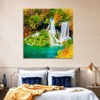Plitvička Jezera Autumn Falls Wall Art
