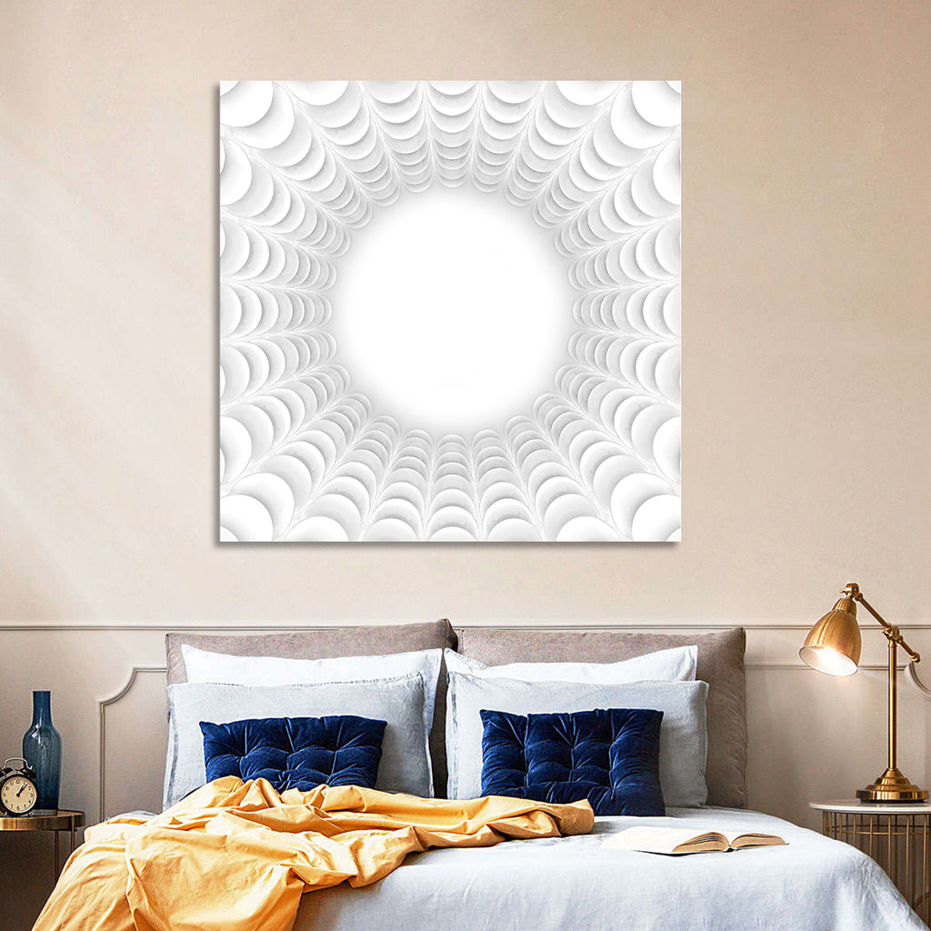 White Bubble Sphere Tunnel Wall Art