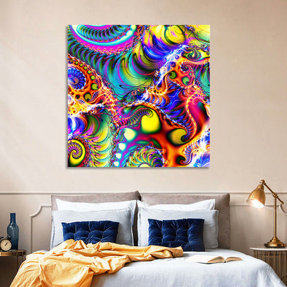 Digital Colored Abstract Wall Art