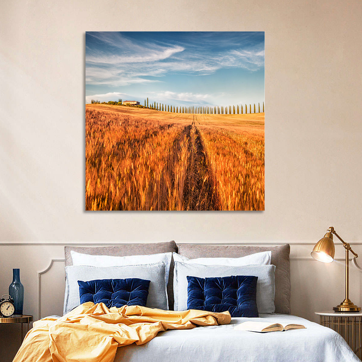 Tuscan Wheat Field Wall Art