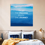 Trust the Process Mountain Layers Wall Art