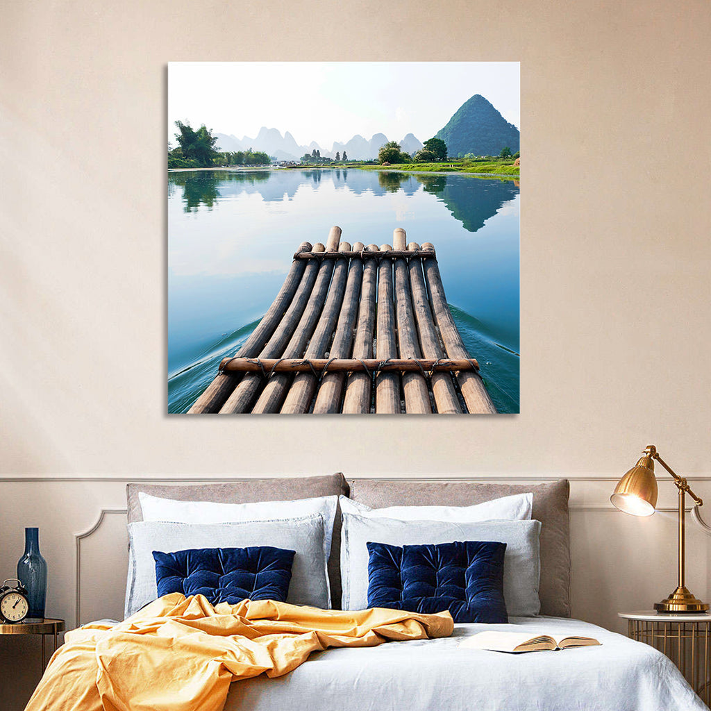 Li River Bamboo Raft, Guilin Wall Art