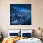 Milky Way Over Snowy Dolomites Wall Art