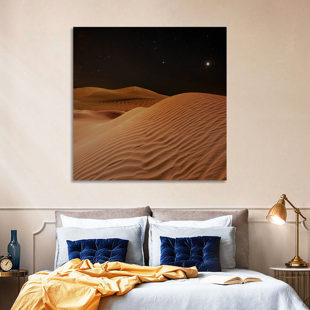 Starry Desert Night Wall Art