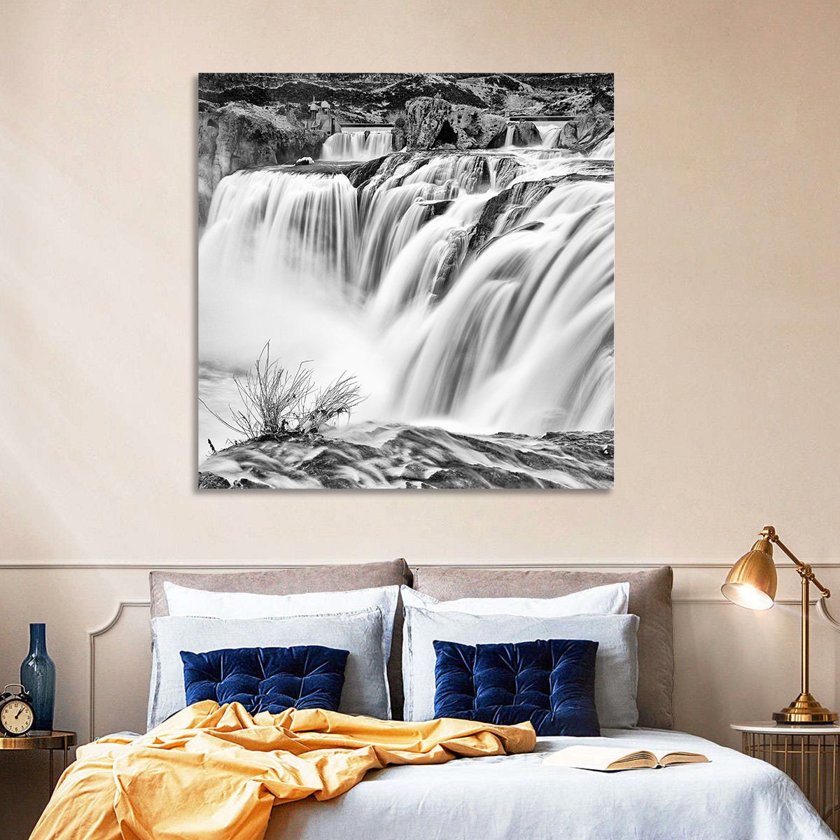 Shoshone Falls, Twin Falls Wall Art in a room, square