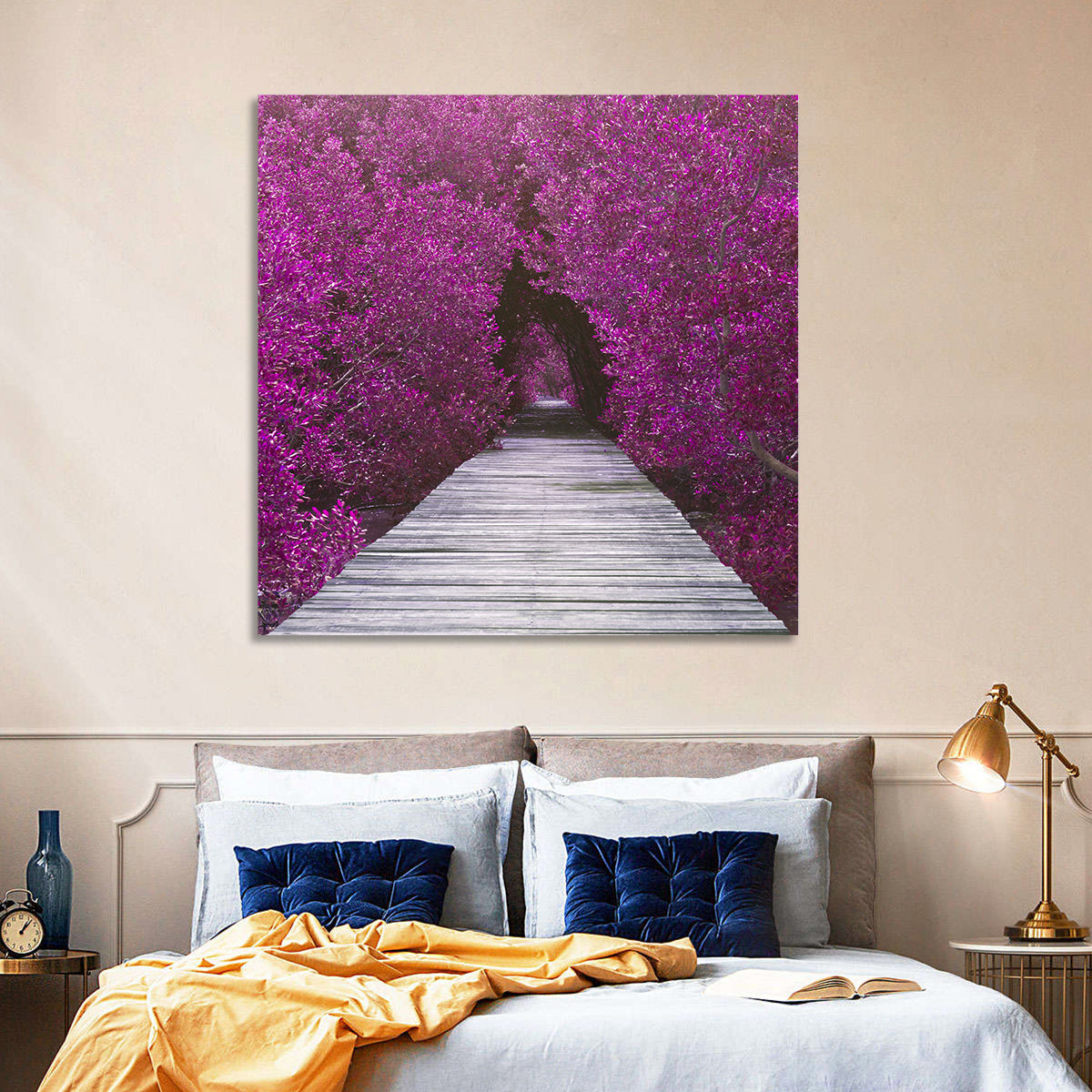 Magenta Mangrove Pathway Wall Art