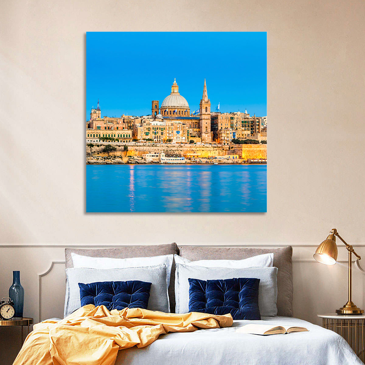 Valletta Waterfront Skyline Wall Art