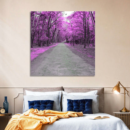 Autumn Forest Road Wall Art